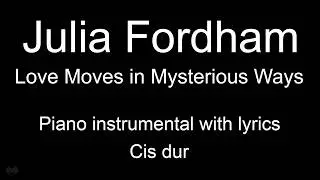 Love Moves in Mysterious Ways - Julia Fordham (piano KARAOKE)