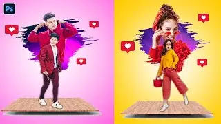 Photoshop Tutorial For Beginners | New Trending Dual Instagram Photo Editing PhotoshopTutorial 2023