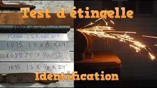 Test d'étincelle (spark test) pour identifier des aciers inconnus !