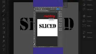 How to make sliced text in photoshop | 