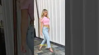 Jeans style trending now in 2024 latest outfits #style #jeans #model #fashion #outfit #trend #shorts