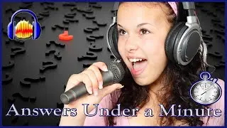 Remove Background Noise in Audacity 🎤 Answers Under a Minute Series