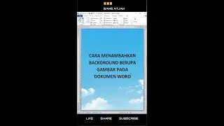 How to Add an Image Background to a Word Document
