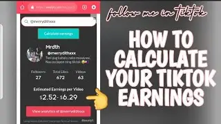 HOW TO CALCULATE YOUR TIKTOK EARNINGS