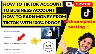 How to create TikTok business account new 2023 earn money from TikTok #mnbrands#tiktokviral