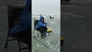 Летняя удочка на льду #icefishing #рыбалка #ловлякарася