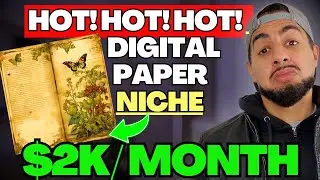 HOT Etsy Digital Products Niche | Digital Paper Made Using Midjourney Ai!