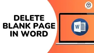 How to delete blank page in word