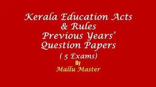 K.E.R. Previous Year Question Papers.