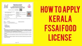 Kerala Food License Apply Online 2024 | Online Fssai Food License in Online | Fssai Food License