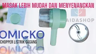 CARA CEPAT MENGIRIS BAWANG DAN WORTEL DENGAN OMICKO CHOPPER LISTRIK GAGANG