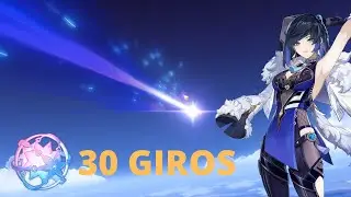 Girei 30 giros no banner da YELAN no genshin impact!