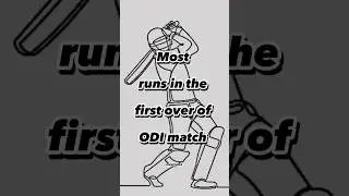 Most runs in the first over of ODI #shorts #viral #cricket #icc #youtubeshorts #ytshorts #ytshort