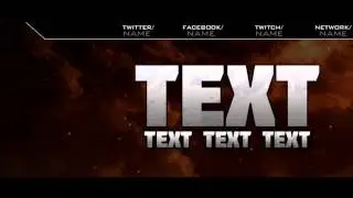 FREE YOUTUBE BANNER TEMPLATE | CLEAN SPACE RED