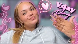 VALENTINES DAY BLING NAILS 💕💖 Builder Gel Nails Tutorial - LGNPro