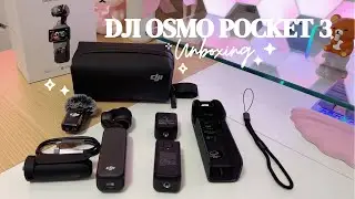 DJI Osmo Pocket 3 Aesthetic Unboxing - The best new vlogging camera ✨