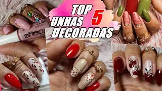 TOP 5 IDEIAS DE UNHAS DECORADAS PARA INICIANTES #2 (( LINDAS E FÁCEIS)) 😽✌💅💖
