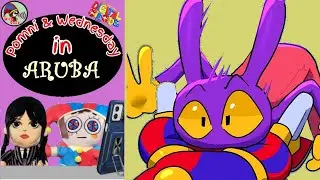 In Aruba  Wednesday & Pomni  React To The Amazing Digital Circus. Funny TicToc  Animations-21