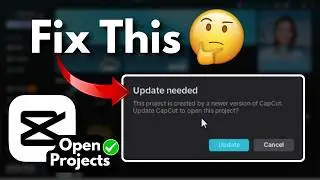 FIX the Project is Created by a Newer Version of CapCut | ✅ Open Project in 150 secs