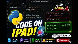💻 Python Tutorial: Writing Your First Code + Fixing Common Errors! 🛠️ 