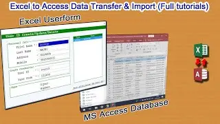 Excel to Microsoft Access database, Excel Data Entry with MS Access Database