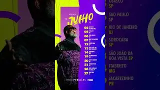 Confira agora a minha agenda de shows do mês de JULHO! 🎵✨ #Pericles