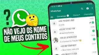 contatos estão sem nomes no @WhatsApp e o aplicativo telefone está com bug