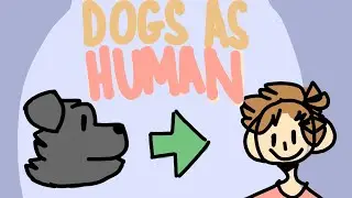 Drawing My Dogs as Humans!! - Speedpaint
