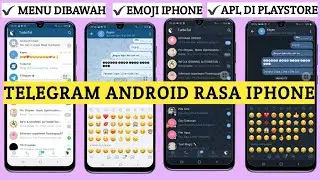 Cara Mengubah Tampilan Telegram Android Menjadi Iphone - Mirip Banget Menu Ada Dibawah!