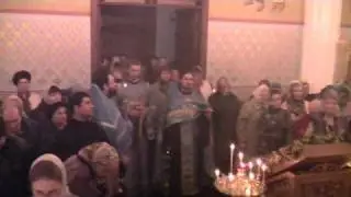 Каждение храма и величание Богородице