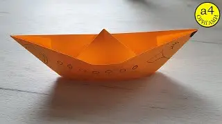 Как сделать кораблик из бумаги а4 ОРИГАМИ
