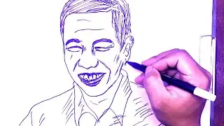 MENGGAMBAR PRESIDEN JOKO WIDODO