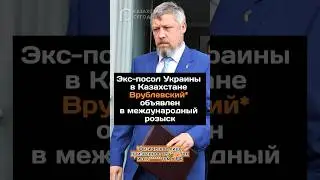 Экс-посол Украины в Казахстане Врублевский* объявлен в международный розыск 
