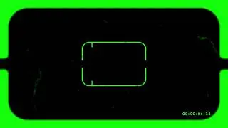 vintage viewfinder green screen effect