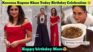 bollywood Superstar Kareena Kapoor Birthday Celebration 🎊 Kareena Kapoor Red Goun Looks So Beautiful