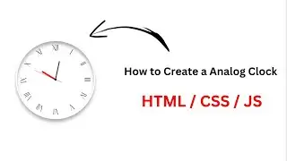 How to Create a Analog Clock Using HTML CSS and  Java Script || @Coding__Track