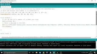 membuat running teks pada LCD 16x2 dengan arduino dan programnya