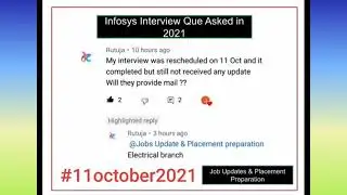 Infosys Results Discussion 🤩 Today 20 October 2021 Interview done 11 October 2021 must watch it