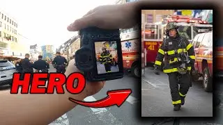 Photographing Firefighters Battling a Huge Fire!