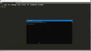 how to change the color of command prompt CMD permanently