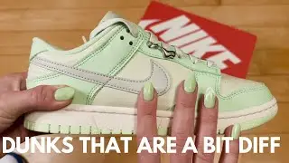 UNBOXING Nike Dunk Low Next to Nature SE Sea Glass Vapor Green - Women's Dunk With Bling!