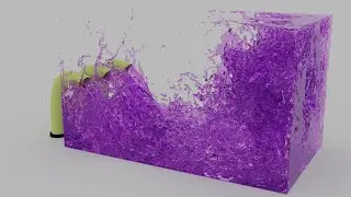 first attempt at blender water physics