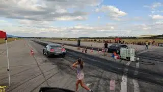 BG Drag Racing - Nissan GT-R vs VW Golf IV Dragster