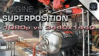 UNIGINE2 SUPERPOSITION 1080p vs 3440x1440 GTX980Ti