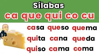 Sílabas ca que qui co cu. ¡Aprende a leer conmigo! leccion 13
