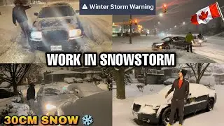 WORST SNOWFALL IN CANADA INTERNATIONAL STUDENTS 🇨🇦 with Subtitles