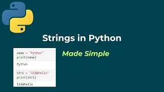 Strings in Python Explained | Indexing & Negative Indexing (Jupyter Style) |  Part 1