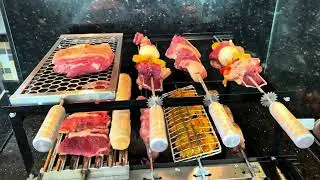 CHURRASCO A3GRILL BLACK 5 ESPETOS