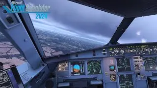 FS2024 | Realistic Evening Landing in Birmingham | Fenix A320