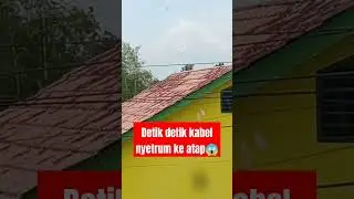 😱 angin kencang bikin kabel nyetrum #bantusubscribe
